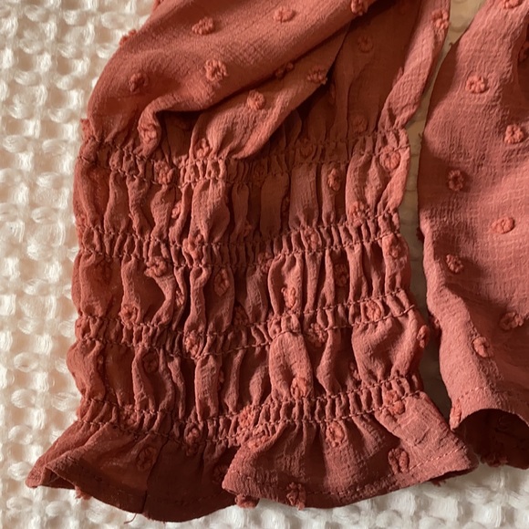 Dusty Pink Peplum Top - Picture 5 of 5